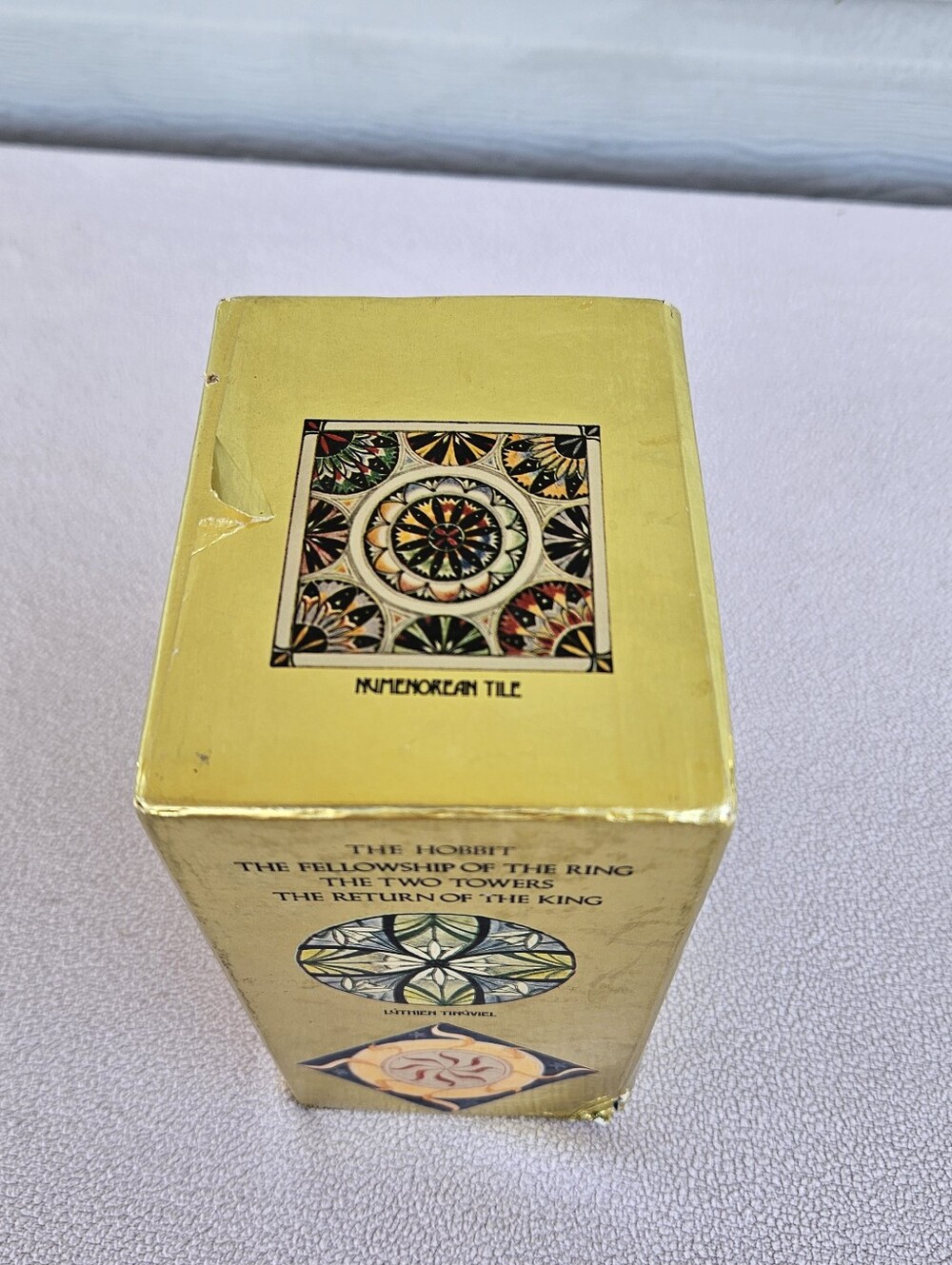 Lord of the Rings 1975 Gold Box Set J. R. Tolkien Vol. 1-4 Ballentine Books - Picture 4 of 12